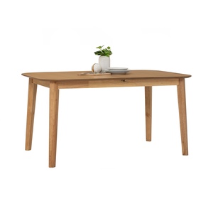 Mesa de Comedor de Lujo con Acabado en Roble Natural, Veta de Madera Real y Patas de Madera Sólida, para 6 a 8 Personas, para Villa - Product Image 6