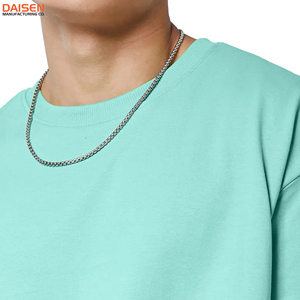 T-shirt Homme Uni Grande Taille Respirant Été Manches Courtes Décontracté Léger Vente en Gros OEM - Product Image 2
