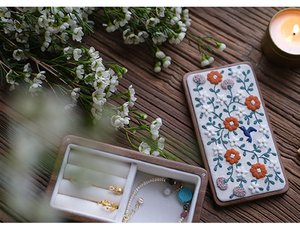Elegant Embroidery Jewellery <b>Box</b> For Rings <b>Earrings</b> Necklaces And Accessories With Artistic Handmade Detailing - Product Image 5