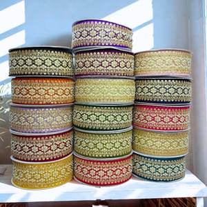 Encajes florales bordados multicolor con cuentas para vestidos de novia de lujo, ropa de fiesta africana, proveedor mayorista. - Product Image 2