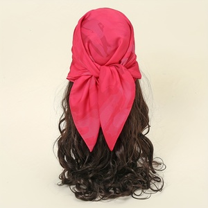 Bandana en Soie Satinée Personnalisée avec Logo Imprimé par Sublimation – Foulard Hip-Hop pour Femme, Idéal Streetwear Toutes Saisons – Vente en Gros - Product Image 3