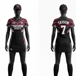 Uniforme de hockey sur gazon pour hommes, tissu interlock en polyester premium 180 GSM, manches courtes, séchage rapide, noir, bordeaux, blanc, personnalisable pour équipe - Product Image 1