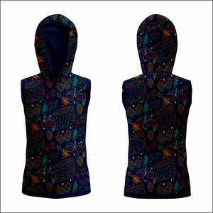 Sweat à capuche d'échauffement léger sans manches pour l'été, vêtements d'entraînement personnalisés pour les équipes et clubs de baseball, 100% polyester - Product Image 3