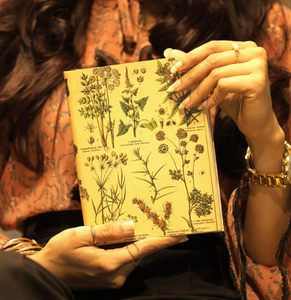 Antique Botanical Leather <b>Journal</b>, Handmade Writing <b>Notebook</b>, Gift for Her - Product Image 3