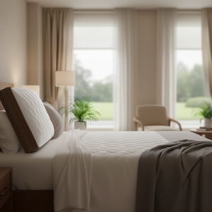 Surmatelas en microfibre pour lit Queen 75x36x10 pouces, confortable et lavable pour la literie à domicile et en hôtel - Product Image 2
