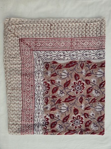 Indian Hand Block Print Cotton Long <b>Sarong</b> Pareo Floral Beach Wrap <b>Bikini</b> Cover up Lightweight Breathable Summer Scarf Women - Product Image 5