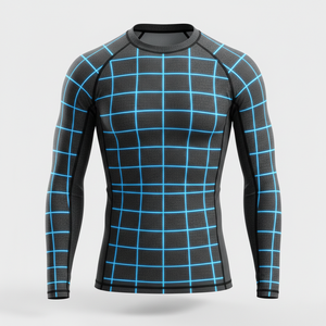 Unisex Long Sleeve Rash Guard Quick Dry Swim Shirt Compression Fit <b>Surf</b> Top Protective Activewear for Surfing Diving and Fitness - Product Image 4