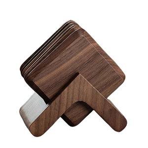 High Quality Custom Bamboo Placemat coaster <b>Walnut</b> Wooden coaster Beech coaster for Coffee Cup Dining <b>Table</b> Mat Fashionable - Product Image 2