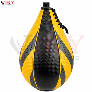 VIKY INDUSTRIES VI-BTB-1616 Ballon de vitesse de boxe en cuir PU robuste - Léger, rebond élevé, poids personnalisable pour la boxe - Product Image 1