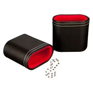 High Quality Custom Logo Dice Cup Made From Genuine Leather - Product Image 1