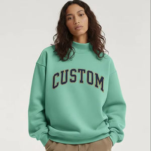 Sudadera Casual de Cuello Alto para Mujer, Servicio OEM/ODM 2026, Poliéster/Algodón, Color Sólido, Logotipo Frontal, Secado Rápido, Personalizable - Product Image 1