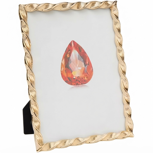 Modern Minimalist Premium Metal Photo <b>Frame</b> Vertical Pattern Timeless Hanging Style - Product Image 5