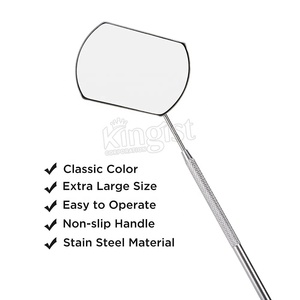 Custom Private Label Square Stainless Steel Eyelash Extension <b>Mirror</b> Individual Packaged False Eyelash Makeup Tool Tweezers - Product Image 5