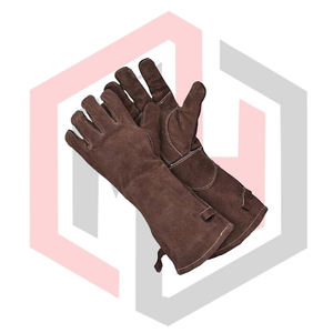 Guantes de Bombero de Cuero de Calidad, Guantes de Seguridad Industriales Resistentes para Soldadura, Antiestáticos, Sin Silicona, Sin Polvo - Product Image 4