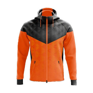 Sweat-shirt zippé pour homme, personnalisé, grande taille, avec poche, logo brodé, élégant, confortable, logo imprimé - Product Image 4