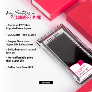 ผู้จำหน่ายขนตา Charmlash จำหน่ายขนตาแคชเมียร์แบบเส้นต่อเส้น ขนาด 0.05 0.07 0.10 แบบเส้นเดี่ยว ปราศจากน้ำมัน เพิ่มวอลลุ่ม - Product Image 4