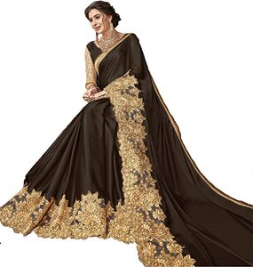 Sari elegante para mujer, ideal para bodas, recepciones, festivales, celebraciones, ocasiones étnicas tradicionales, con un look de diseñador a la moda. - Product Image 1