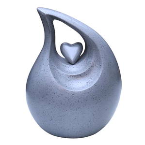 Urnas de Cremación AHO con Acabado Verde Antiguo en Forma de Lágrima para Cenizas Funerarias, 200 Pulgadas Cúbicas, Ecológicas, Duraderas, 3 Años de Garantía - Product Image 1