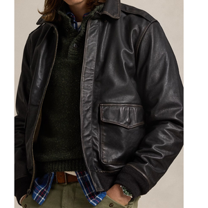 Veste en cuir haut de gamme, best-seller, idéale pour l'hiver, coupe slim pour homme, design personnalisé. - Product Image 2
