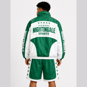 Ensemble de survêtement court personnalisé 2026 pour homme, deux pièces, coupe-vent en nylon, grande taille, résistant au vent - Product Image 4