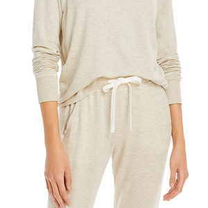 Conjunto Deportivo de Invierno para Mujer, con Capucha, Casual, Talla Grande, con Logotipo Personalizado, 2 Piezas, 100% Algodón, Ropa Deportiva Transpirable - Product Image 6