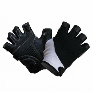 Gants de fitness en cuir personnalisés à demi-doigts avec sangle de poignet réglable, respirants et antidérapants pour femmes, pour la musculation en extérieur - Product Image 2