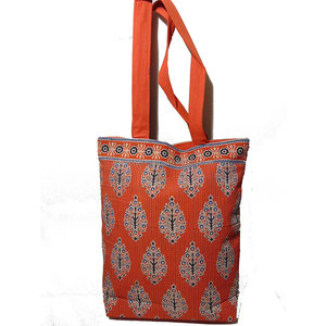 Bolsa de Playa de Lona Ecológica, Gran Capacidad, Resistente, Diseño de Bloques en Negro y Naranja, Cierre de Dos Cremalleras, Almacenamiento para Exteriores - Product Image 4