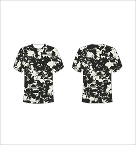 Camiseta de manga corta con estampado de camuflaje para hombre, cuello redondo, corte regular informal, de secado rápido, tejido de poliéster. - Product Image 5