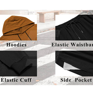 Soft Fabric Men Casual Winter Track Suits Stylish Hoodie Sweatpants Breathable Eco-Friendly <b>Fleece</b> Comfortable Fit <b>Running</b> Gym - Product Image 4
