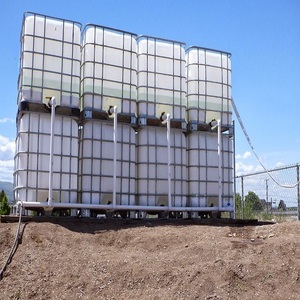 Réservoir d'eau carré en HDPE industriel 1000L blanc, conteneur chimique robuste, solution de stockage en plastique pour usine agroalimentaire - Product Image 6