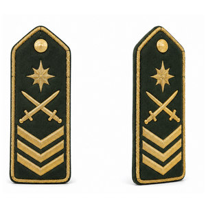 Insigne de grade personnalisé avec un design élégant, un tissu résistant et une finition soignée pour les uniformes, les vestes et les accessoires. - Product Image 1