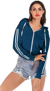 Hot Selling Crop <b>Tops</b> <b>Set</b> <b>Short</b> Sleevesvelvet Fabric Premium Quality Hooded for Women Best Selling Crop Breathable <b>Top</b> Crop - Product Image 2