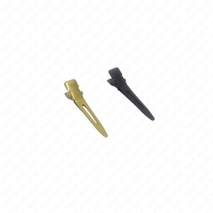 Pinces à cheveux en métal de haute qualité, couleur or et noir, accessoires professionnels pour extensions de cheveux, vente en gros OEM - Product Image 3