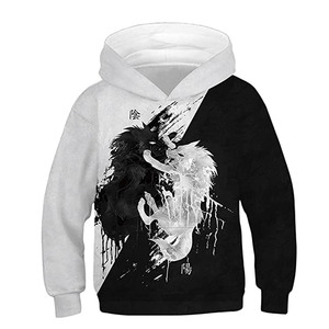 Sweat-shirt à capuche personnalisé, vêtement décontracté d'automne, imprimé motif Lait Galactique, coupe régulière, en polyester tricoté - Product Image 2