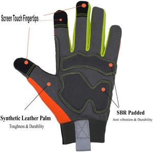 Durable Professional Hi Vis <b>Gloves</b> With Breathable Mesh Fabric And Anti Fatigue Comfort System For Extended <b>Work</b> - Product Image 4