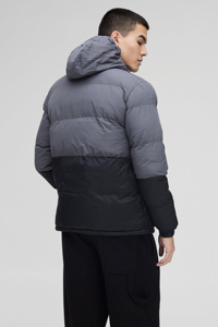 Latest Design Custom Logo Winter Outdoor Sport Windproof <b>Waterproof</b> <b>Warm</b> Padded Cotton Fleece Quilted Stand Patchwork Men's - Product Image 4