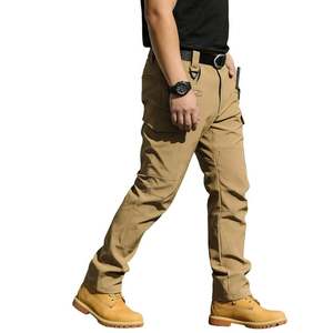 OEM Customized Men's Safety <b>Work</b> Pants Multi-Pockets Mechanic Cargo 100% Cotton Twill <b>Waterproof</b> Breathable Fluorescent - Product Image 2