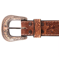 Ceinture en cuir véritable de qualité supérieure pour hommes, ornée de perles et de strass, style western, fournisseur en gros d'Inde