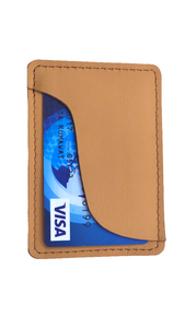 Tarjetero de Cuero Marrón y Amarillo Hecho a Mano, Elegante y Duradero, Cartera Delgada, Porta Tarjetas de Crédito Genuino - Product Image 5