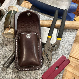 Premium <b>Leather</b> Plier Holder OEM Durable Handcrafted Water Resistant Lightweight <b>Tool</b> Holder for Industrial Electrical - Product Image 4