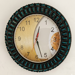Round Handmade Decorative <b>Wall</b> <b>Clock</b> Creative Pencil Sharpener Style Home Decor - Product Image 2