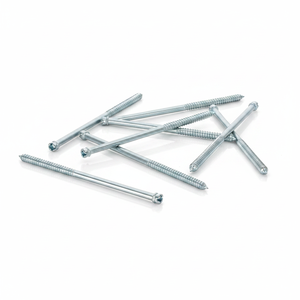 Tornillos parciales ranurados de acero al carbono con doble extremo zincado, grado industrial PDC, métricos/pulgadas, para madera, Clase 4.8 6.8 - Product Image 3