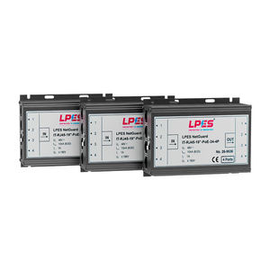 Module d'interface de ligne de données réseau RJ45 Cat5 Ethernet 100 Mbps avec protection contre les surtensions 24V PoE intégrée et protection foudre LAN - Product Image 1