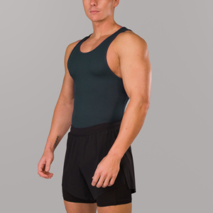 XYA343 Custom 100% Polyester Quick Dry Slim Fit Tank Tops Running Gym Sports <b>Vest</b> Heat Transfer Print <b>Men</b> Sublimation Singlets - Product Image 2