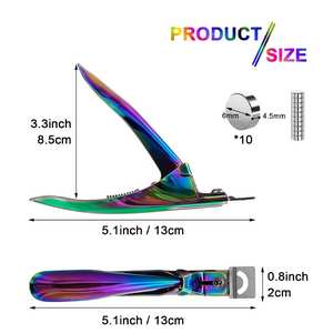 Coupe-ongles en acier inoxydable durable et résistant à la rouille, ouverture large pour ongles épais, performance longue durée, compact - Product Image 2