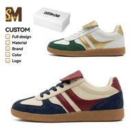 Zapatillas Deportivas de Gamuza Premium para Hombre, Estilo Vintage, Bajas, para Skateboard, Ligeras, para Caminar al Aire Libre