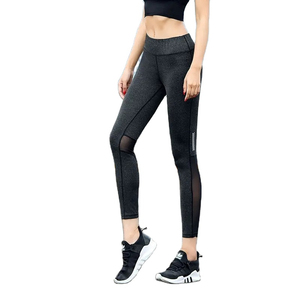 Leggings de Yoga Negros de Cintura Alta y Largo Completo con Detalle Fruncido, Cintura Elástica, Estiramiento en Cuatro Direcciones, Pantalones Sin Costuras de Run Apparel - Product Image 1