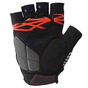 Gants de vélo sportifs à longueur de poignet, en polyester respirant, sans doublure, pour le cyclisme, utilisation printemps-été, noir, gris, pour hommes - Product Image 5