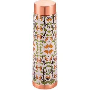Matte Finish Copper <b>Bottle</b> Minimalist Drinkware Modern Hydration <b>Flask</b> Sleek Beverage Container Office Travel Premium - Product Image 3