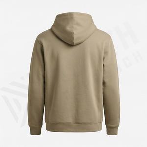 Sweat à capuche basique pour homme en tissu mélangé coton, broderie, logo imprimé, support OEM ODM, vente en gros, chaud pour l'hiver - Product Image 2